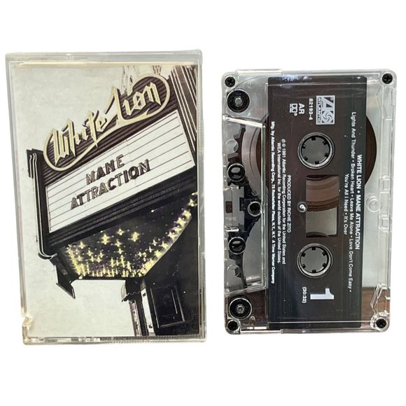 White Lion Mane Attraction Cassette Tape 1991 Metal Glam Rock - Picture 1 of 4